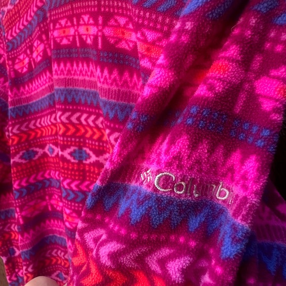 Super Bright and Vibrant turtleneck fleece Columbia Women’s Large - Picture 3 of 4